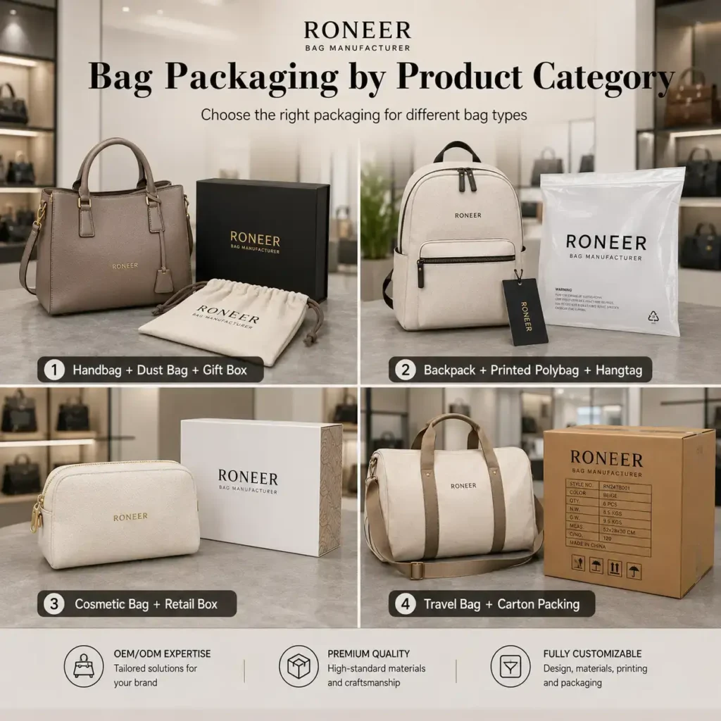 custom bag packaging options for brand buyers