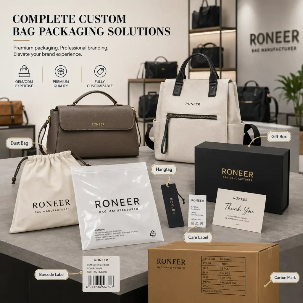 custom bag packaging for private label brands