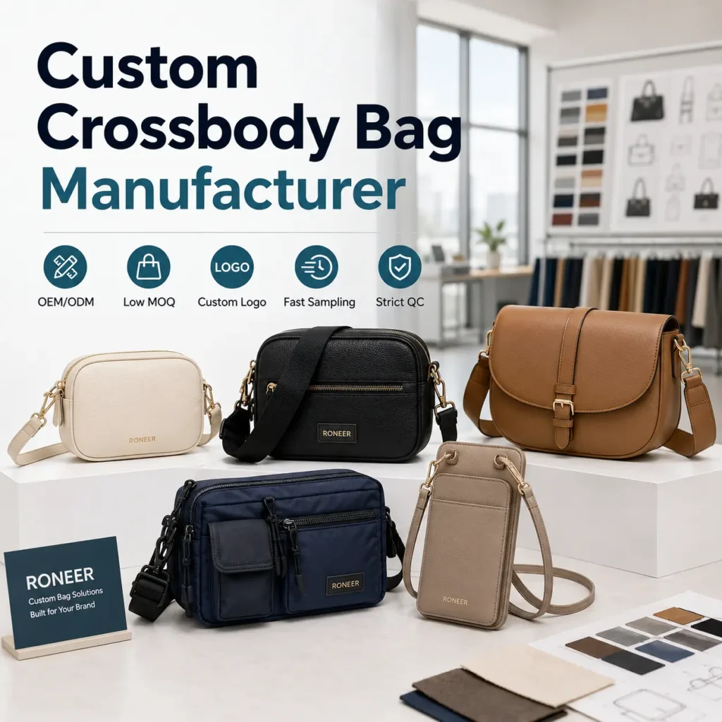custom crossbody bag manufacturer for fashion brands