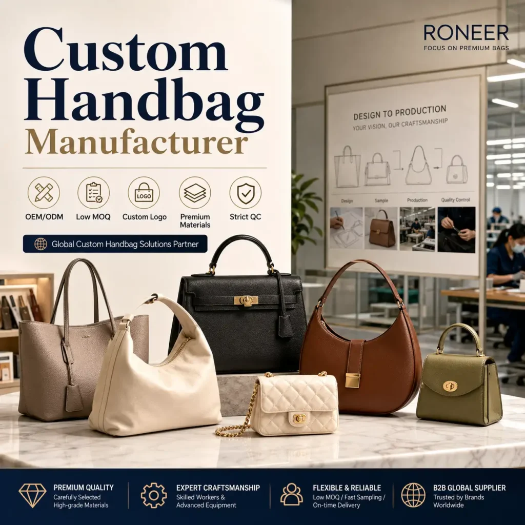 custom handbag manufacturer for fashion brands