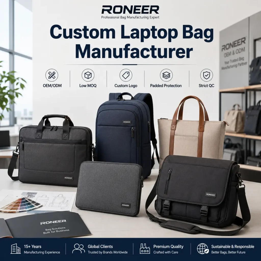 custom laptop bag manufacturer for business brands