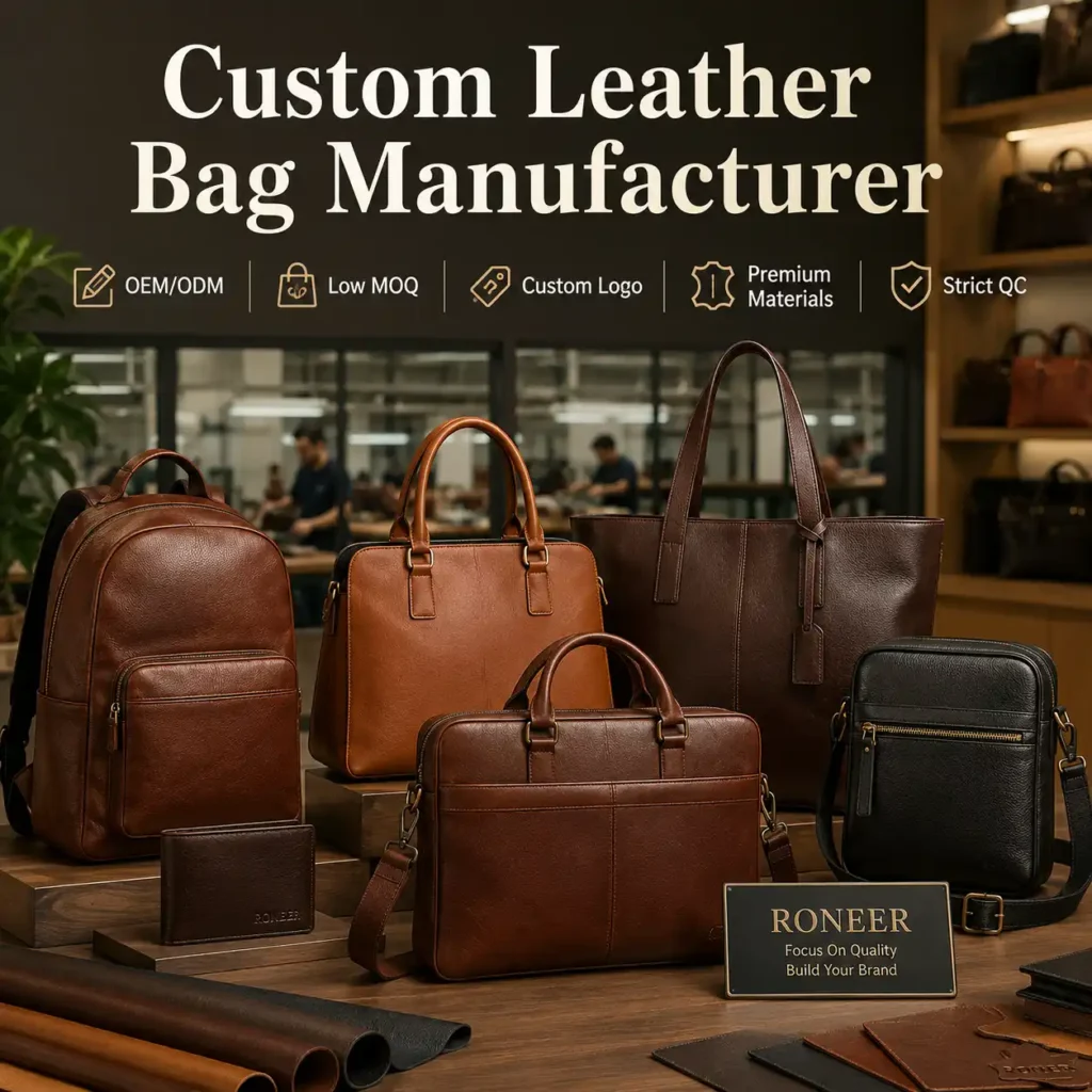 custom leather bag manufacturer for fashion brands