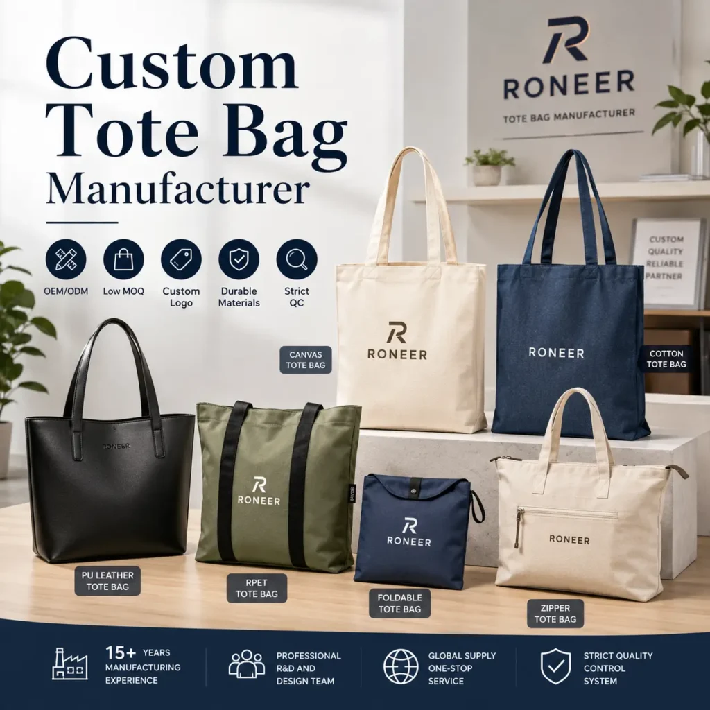 custom tote bag manufacturer for global brands