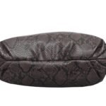 custom black monogram PU leather top handle crossbody bag bottom view GB-6392