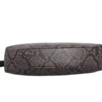 custom snake print PU leather shoulder bag bottom view GB-6394
