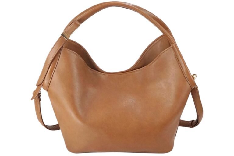 custom brown PU leather hobo shoulder handbag feature overview GB-6402