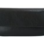 GB-6441 custom black PU leather chain crossbody bag front view