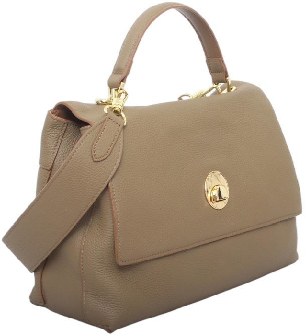L1017 custom cowhide and microfiber leather handbag with top handle and shoulder strap
