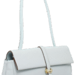 L1087 custom cowhide handbag side view with long handles