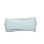 L1088 custom light blue cowhide leather handbag bottom view