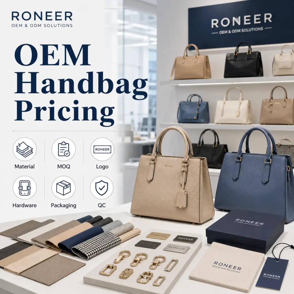 OEM handbag pricing guide for private label brands
