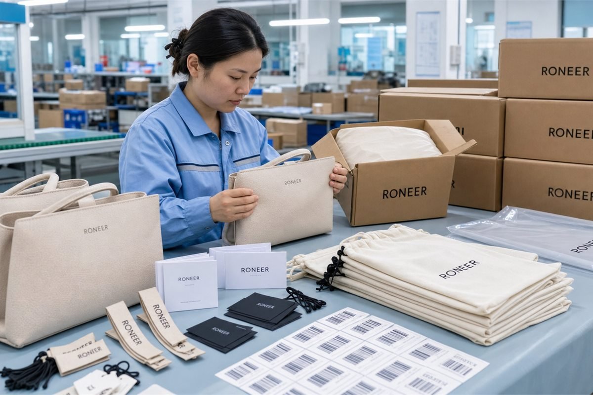 private label bag logo packaging and export packing