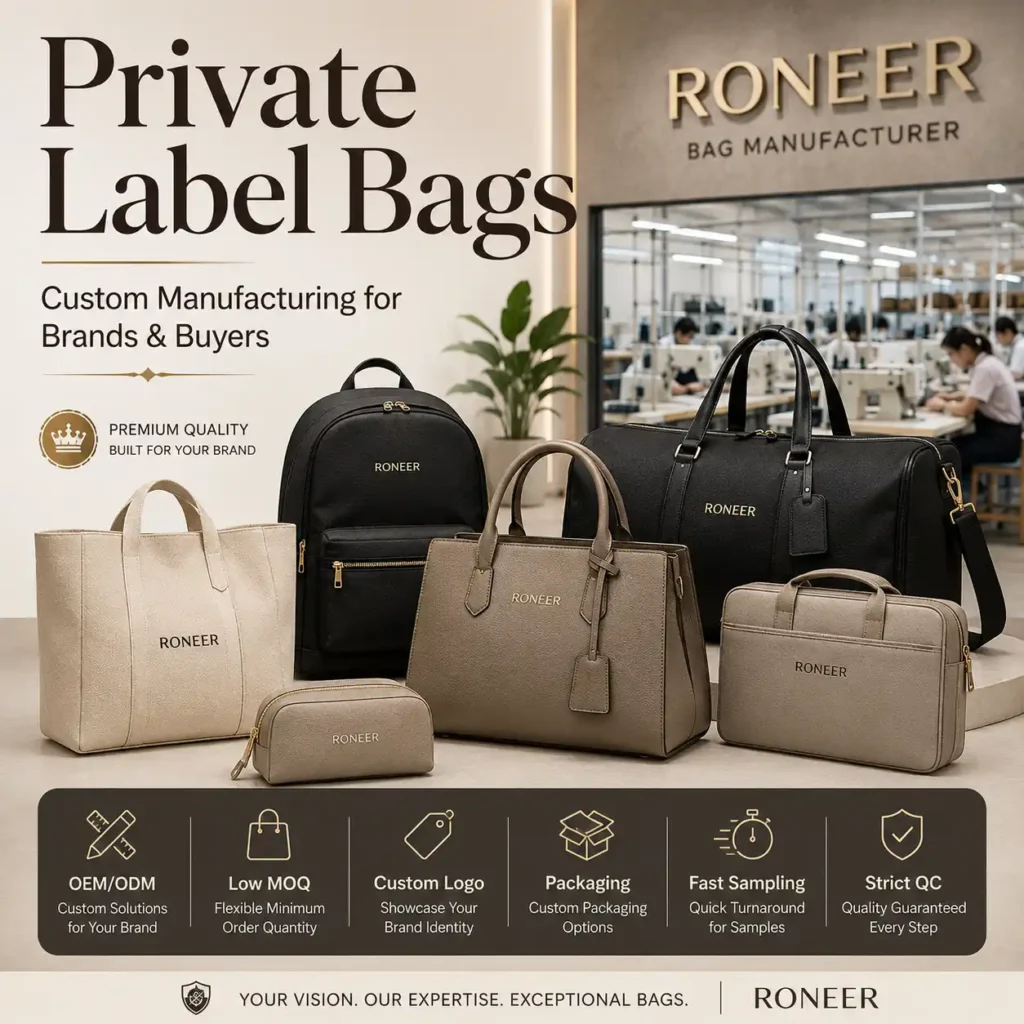 private label bags for OEM and ODM custom manufacturing