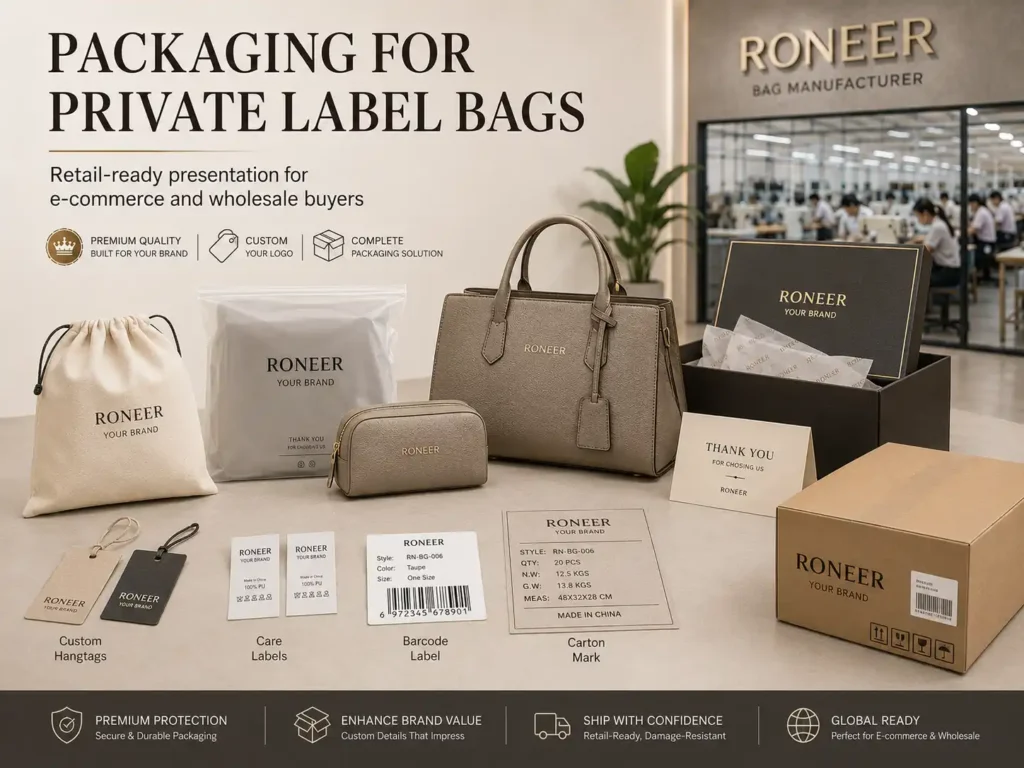 private label bags packaging options for retail and ecommerce