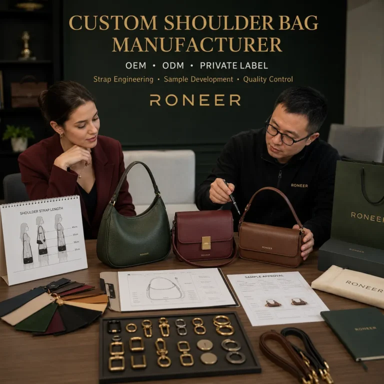 custom shoulder bag manufacturer for OEM and private label brands