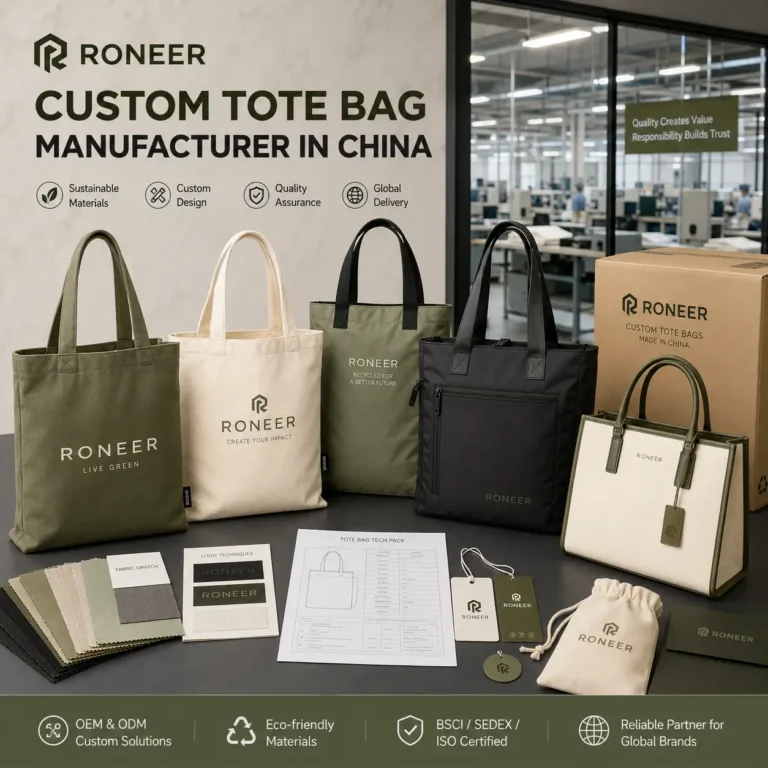custom tote bag manufacturer China for OEM and private label brands