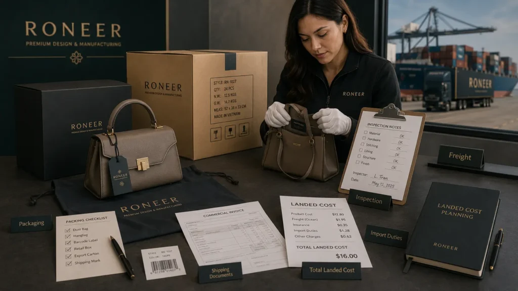 handbag design tech pack and sample development costs