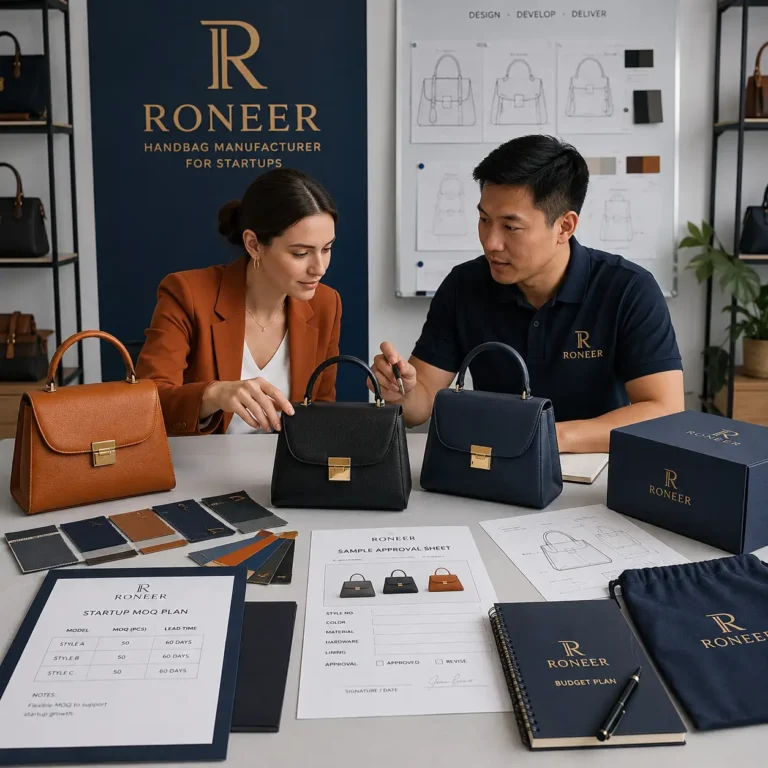 handbag manufacturer for startups developing a first collection