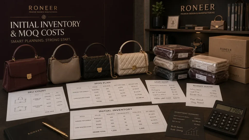 handbag packaging inspection shipping and landed cost