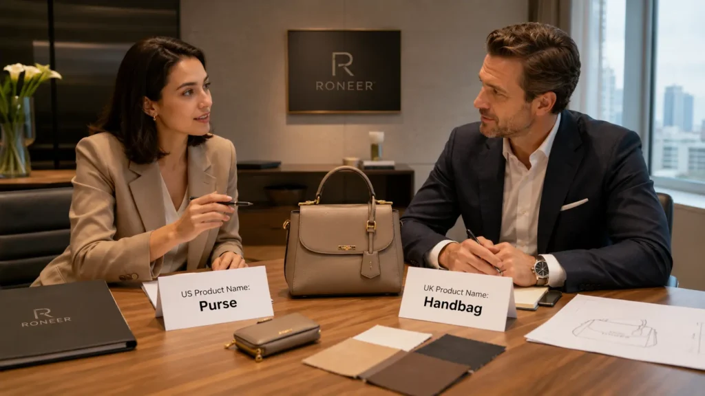 handbag vs purse in American and British English