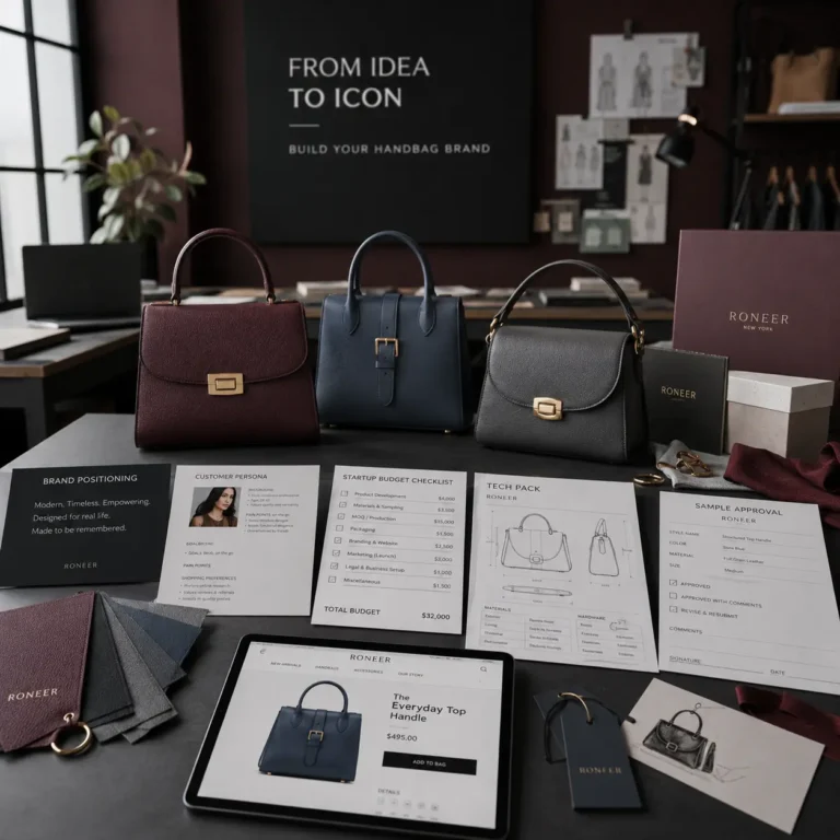 how to start a handbag business from product idea to launch