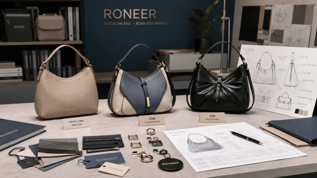 OEM ODM and private label options for handbag startups