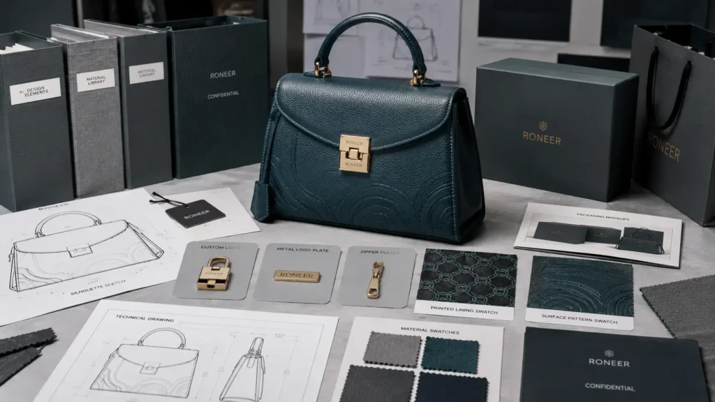 protectable elements of an original handbag design
