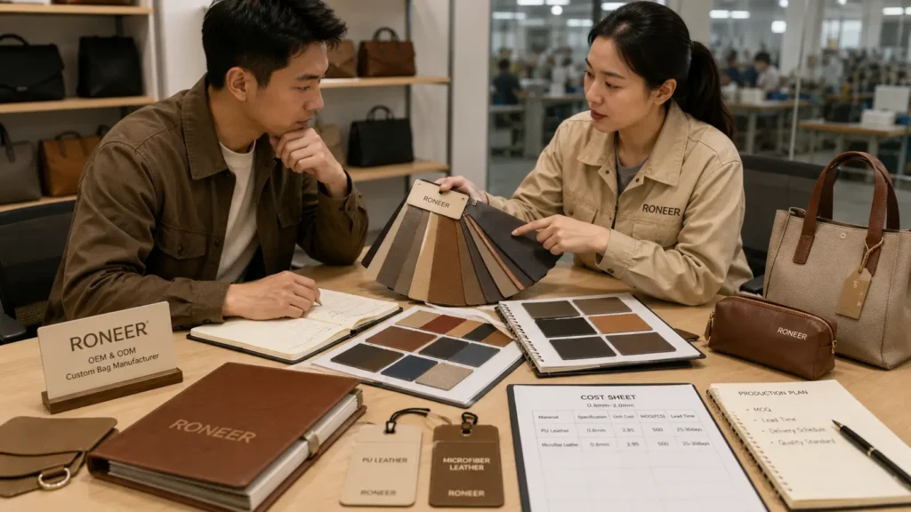 PU leather vs microfiber leather cost and MOQ comparison