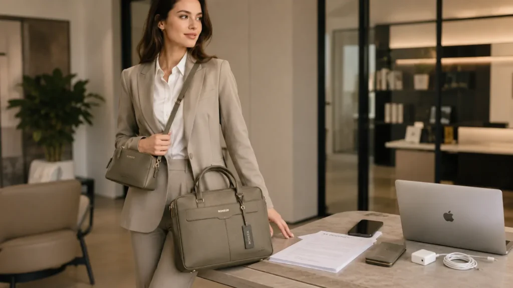 purse and briefcase bag work system
