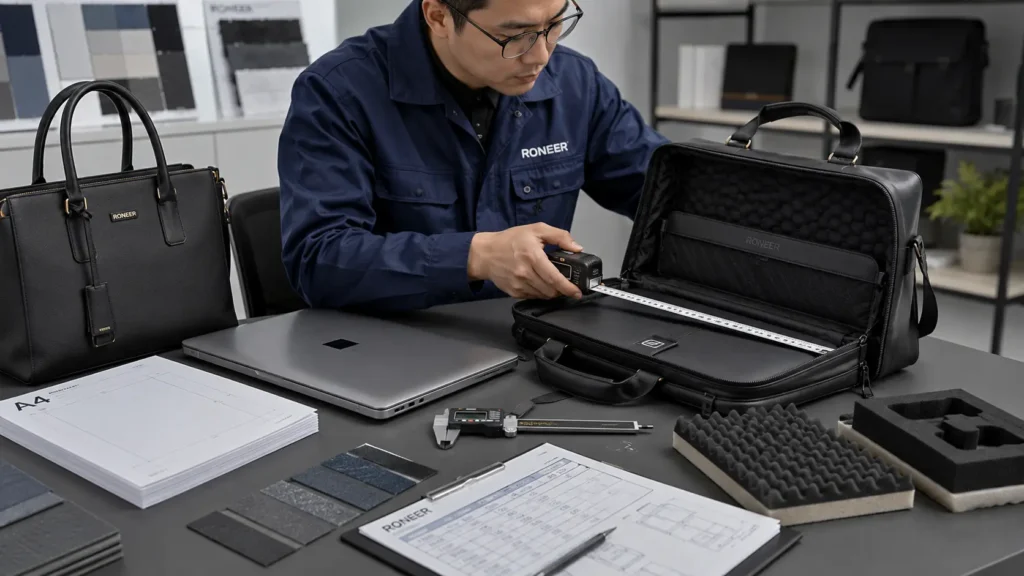 purse and briefcase bag laptop sizing
