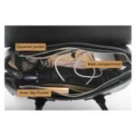 RONEER black top handle tote handbag IM1393 detail view