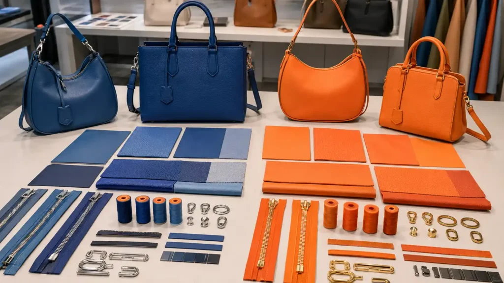 2027 handbag colors material comparison