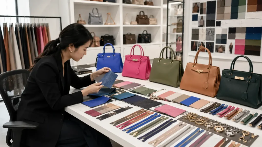 2027 handbag color sample approval
