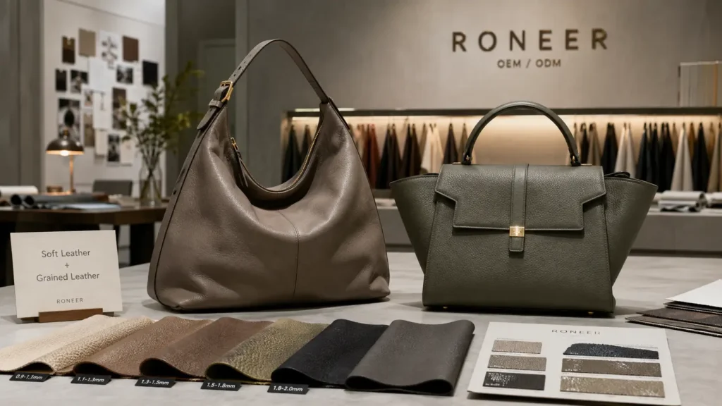 2027 handbag material trends soft and grained leather