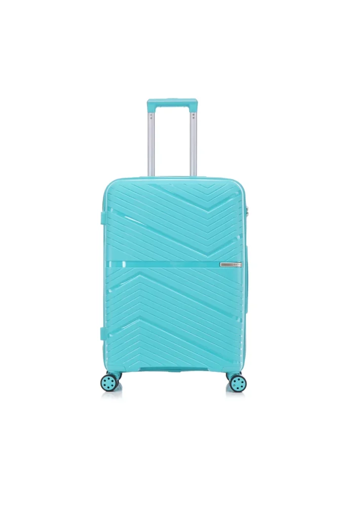 Custom chevron hardside spinner suitcase BJ-803 front view