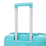 Custom chevron hardside spinner suitcase BJ-803 telescopic trolley handle detail