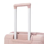 Custom diagonal texture hardside spinner suitcase BJ-802 telescopic trolley handle detail