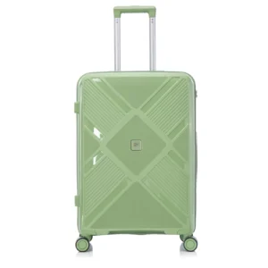 Custom geometric hardside spinner suitcase BJ-801 front view