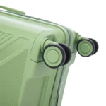 Custom geometric hardside spinner suitcase BJ-801 spinner wheel detail