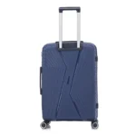 Custom wavy panel hardside spinner suitcase BJ-804 back view