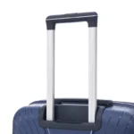 Custom wavy panel hardside spinner suitcase BJ-804 telescopic trolley handle detail