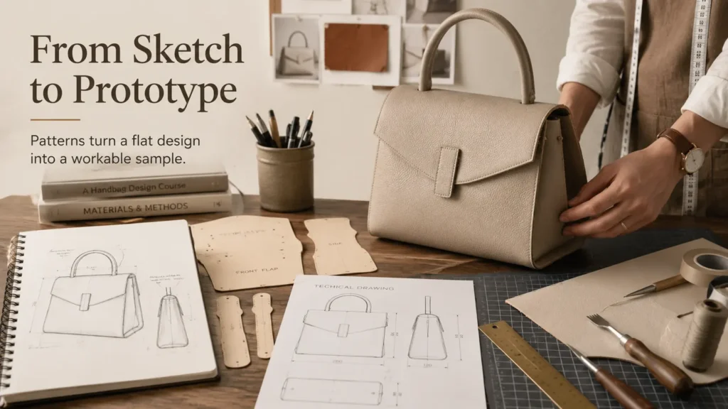 handbag prototype pattern development process