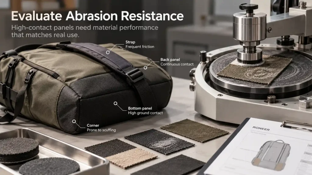 bag material abrasion resistance testing