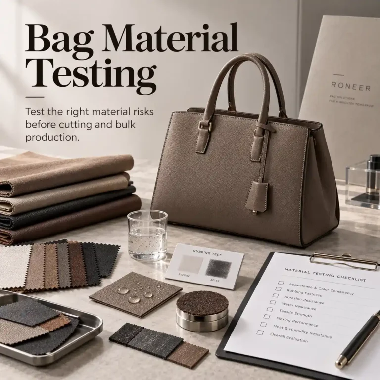 bag material testing before bulk production