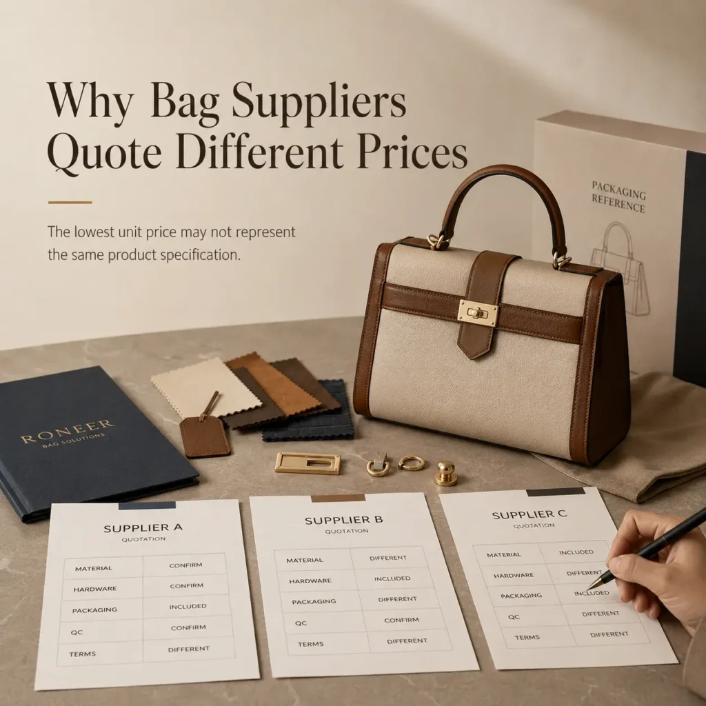 why bag suppliers quote different prices comparison